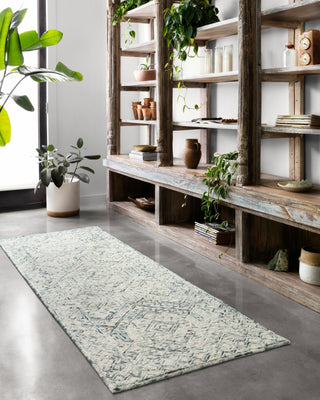 Loloi Ziva ZV-03 Bluestone Area Rug Lifestyle Image Feature