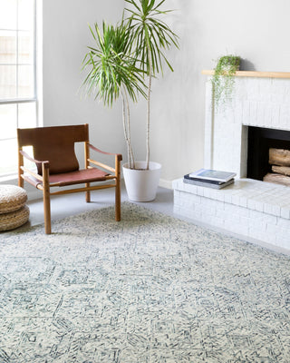 Loloi Ziva ZV-03 Bluestone Area Rug Lifestyle Image Feature