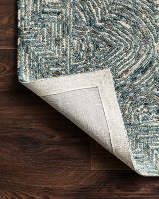 Loloi Ziva ZV-04 Denim Area Rug Backing Image