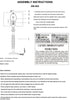 Surya Ziniare ZNI-002 Lamp Assembly
