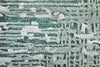 Feizy Zarah 8917F Green/White Area Rug Close Up