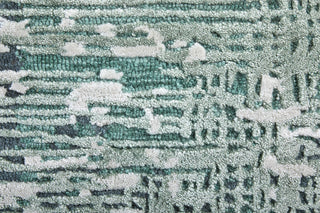 Feizy Zarah 8917F Green/White Area Rug Close Up