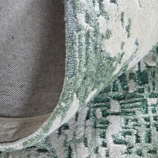Feizy Zarah 8917F Green/White Area Rug Detail Image