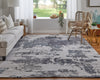Feizy Zarah 8917F Ivory/Gray/Blue Area Rug Lifestyle Image Feature