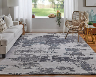 Feizy Zarah 8917F Ivory/Gray/Blue Area Rug Lifestyle Image Feature