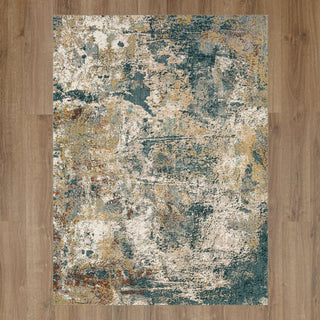 Karastan Soiree Zydeco Mallard Green Area Rug