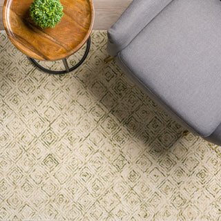 Dalyn Zoe ZZ1 Lime Area Rug Lifestyle Image Feature