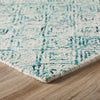 Dalyn Zoe ZZ1 Teal Area Rug Corner Image