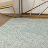 Dalyn Zoe ZZ1 Teal Area Rug Lifestyle Image Feature