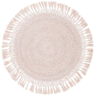 Safavieh Sahara SAH490U Pink Area Rug Round Top Down
