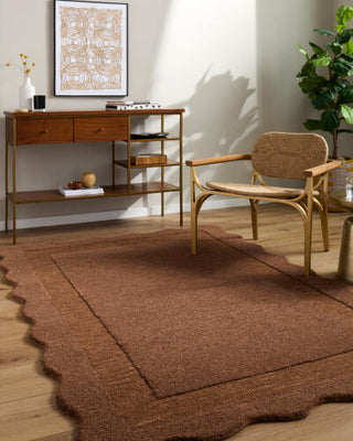 Livabliss Scalloped SCP-2306 Area Rug Room Scene 2