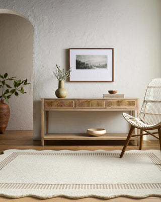 Livabliss Scalloped SCP-2307 Area Rug Room Scene Feature