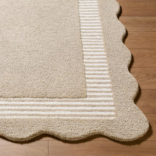 Livabliss Scalloped SCP-2309 Area Rug Corner