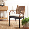 Safavieh Gianni Arm Chair Brown and White