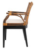 Safavieh Gianni Arm Chair Brown and White