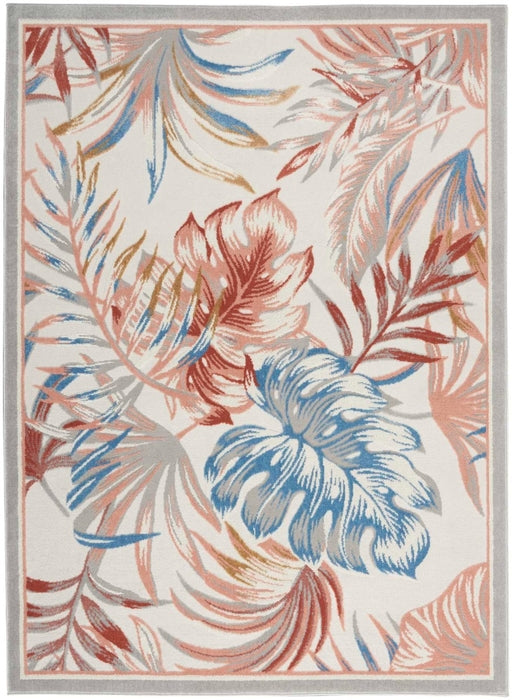 Nourison Seaside SDS01 Ivory/Grey Area Rug by Home 5' X 8'