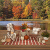 Nourison Positano POS03 Terracotta Ivory Area Rug Outdoor Scene 2