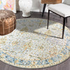 LR Home Vintage 81924 Blue/Taupe/Cream Area Rug Room Scene 3