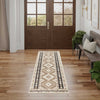 Nourison Washable Decor WSD06 Beige Black Area Rug Room Scene 3