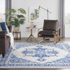 Nourison Whimsicle WHS03 Ivory Blue Area Rug Room Scene Featured 
