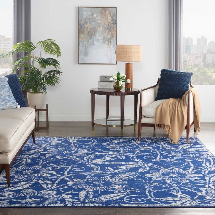 Nourison Whimsicle WHS05 Navy Area Rug Room Scene Featured 