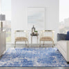 Nourison Whimsicle WHS08 Blue Ivory Area Rug Room Scene Featured 