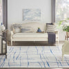 Nourison Whimsicle WHS09 Ivory Blue Area Rug Room Scene Featured 