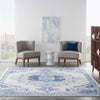 Nourison Whimsicle WHS14 Ivory Blue Area Rug Room Scene Featured 