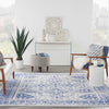 Nourison Whimsicle WHS15 Ivory Navy Area Rug Room Scene Featured 