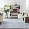 Nourison Whimsicle WHS16 Ivory Blue Area Rug Room Scene Featured 