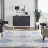 Nourison Whimsicle WHS18 Grey Blue Area Rug Room Scene Featured 