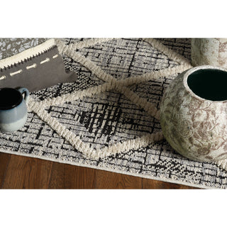 KAS Willow 1101 Charcoal Diamonds Area Rug Room Scene 