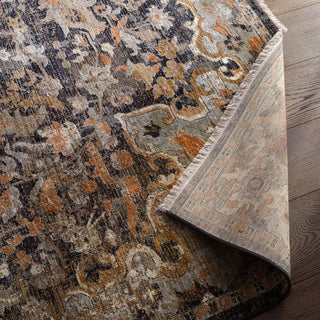 Jaipur Living Zefira Amena ZFA09 Black/Dark Taupe Area Rug Backing