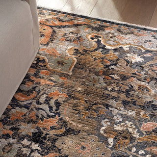 Jaipur Living Zefira Amena ZFA09 Black/Dark Taupe Area Rug Close Up