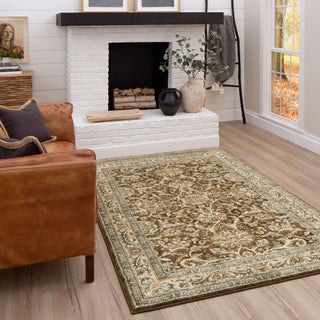 Karastan Euphoria Newbridge Brown Area Rug Room Scene 3 