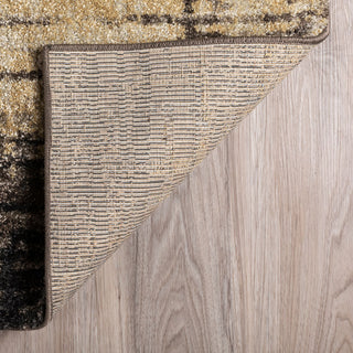 Dalyn Aero AE11 Chocolate Area Rug Folded Backing Image