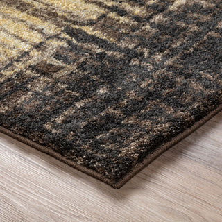 Dalyn Aero AE11 Chocolate Area Rug Corner Image