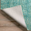 Dalyn Calisa CS5 Turquoise Area Rug Folded Backing 
