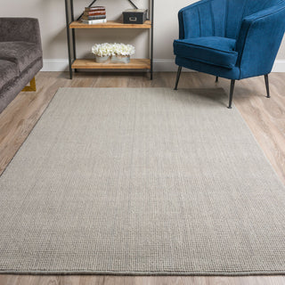 Dalyn Monaco Sisal MC300 Silver Area Rug Room Scene Featured 