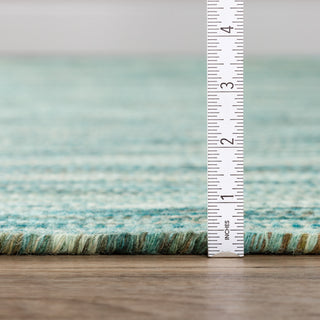 Dalyn Targon TA1 Turquoise Area Rug Pile 