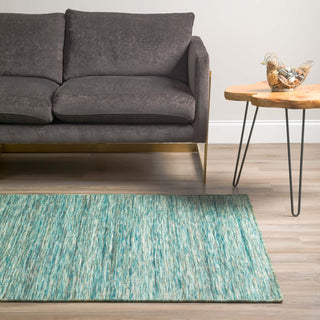 Dalyn Targon TA1 Turquoise Area Rug Room Scene 2