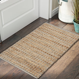 LR Home Natural Fiber 03341 Gray Area Rug