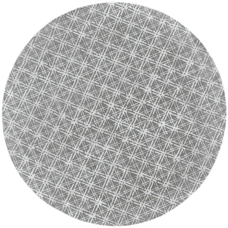 Feizy Manoa 8353F Gray Area Rug Round Rug Image