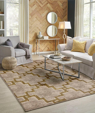 Karastan Cosmopolitan Marais Desert Area Rug Room Scene Featured