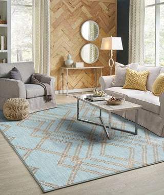Karastan Cosmopolitan French Affair Jade Area Rug by Patina Vie Room Scene Featured