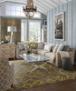Karastan Cosmopolitan Quartz Brushed Gold Area Rug by Patina Vie Room Scene Featured 