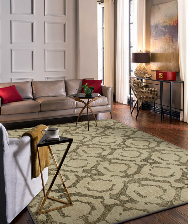 Karastan Expressions Motif Dark Linen by Area Rug Scott Living Room Scene Featured 