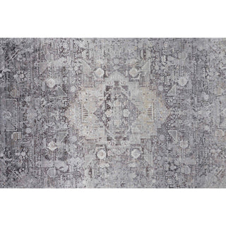 Feizy Sarrant 3966F Gray/Silver Area Rug Close Up 