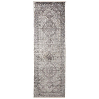 Feizy Sarrant 3967F Gray/Silver Area Rug Runner 