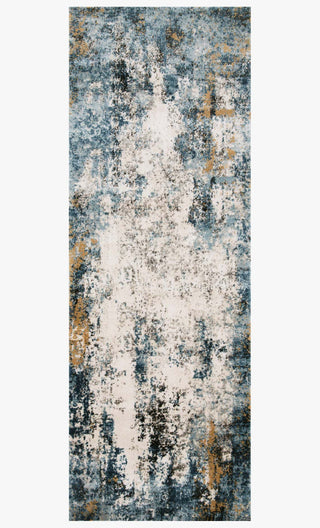 Loloi II Alchemy ALC-05 Denim/Ivory Area Rug 2'8''x 7'6'' Runner